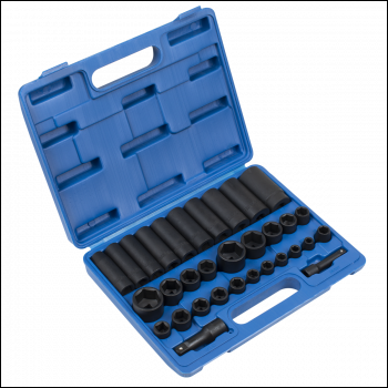 Sealey AK681 Premier Metric/Imperial Impact Socket Set 3/8 inch  & 1/2 inch Sq Drive 32pc