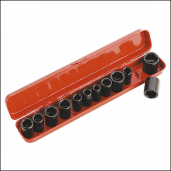 Sealey AK682 Premier Metric/Imperial Impact Socket Set 3/8 inch Sq Drive 12pc