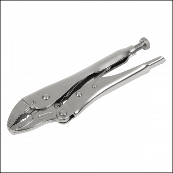 Sealey AK6820 Premier Locking Pliers Curved Jaws 185mm 0-38mm Capacity