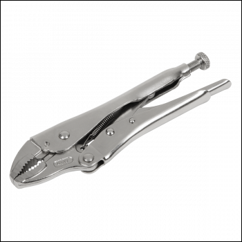 Sealey AK6820 Locking Pliers Curved Jaws 185mm 0-38mm Capacity