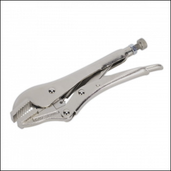 Sealey AK6822 Premier Locking Pliers Straight Jaws 185mm 0-30mm Capacity