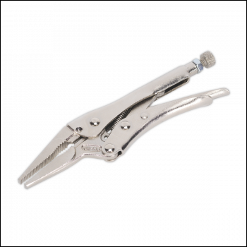 Sealey AK6824 Premier Long Nose Locking Pliers 170mm 0-50mm Capacity