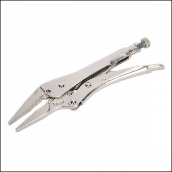 Sealey AK6825 Premier Long Nose Locking Pliers 210mm 0-60mm Capacity