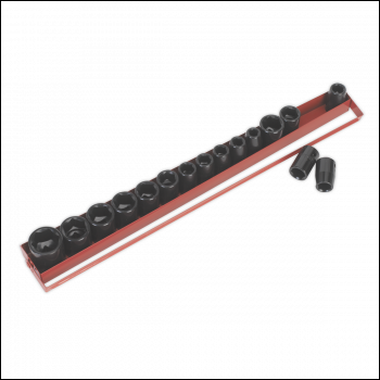 Sealey AK684 Premier Metric/Imperial Impact Socket Set 1/2 inch Sq Drive 16pc