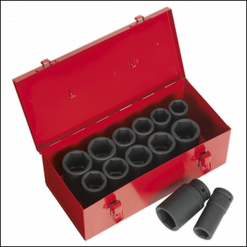 Sealey AK687 Premier Metric/Imperial Deep Impact Socket Set 3/4 inch Sq Drive 13pc