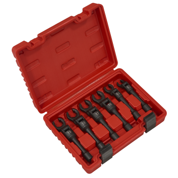 Sealey AK6901 Flexi-Head Flare Nut Diesel Injection Wrench Set 6pc 3/8 inch Sq Drive