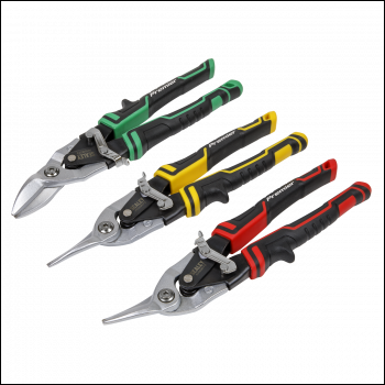 Sealey AK69073 Premier High Leverage Aviation Tin Snip Set 3pc