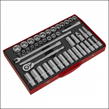 Sealey AK6941 Premier Socket Set 1/2 inch Sq Drive 46pc