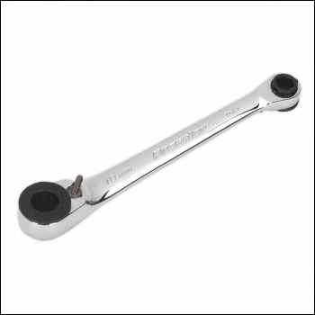 Sealey AK6968 Premier Reversible Ratchet Spanner 1/4 inch Hex x 10mm Hex