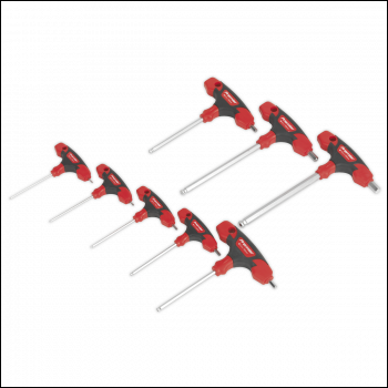 Sealey AK7144 Premier T-Handle Ball-End Hex Key Set 8pc