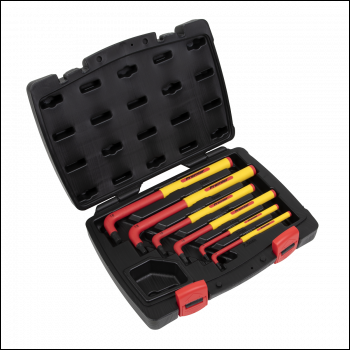 Sealey AK7177 Premier Extra-Long Hex Key Set 6pc - VDE Approved