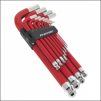 Sealey AK7187 Premier Jumbo Anti-Slip Ball-End Hex Key Set 13pc