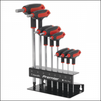 Sealey AK7195 Premier T-Handle Ball-End Hex Key Set 8pc
