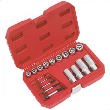 Sealey AK751 Premier Bolt, Stud & Screw Extractor Set 18pc