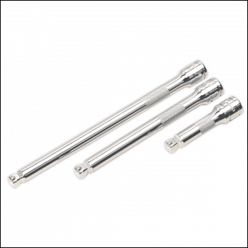 Sealey AK763 Premier Wobble/Rigid Extension Bar Set 3/8 inch Sq Drive 3pc
