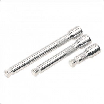Sealey AK764 Premier Wobble/Rigid Extension Bar Set 1/2 inch Sq Drive 3pc