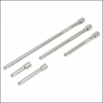 Sealey AK766 Premier Wobble Extension Bar Set 1/4 inch Sq Drive 5pc