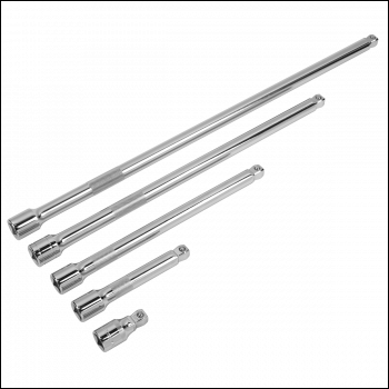 Sealey AK768 Premier Wobble Extension Bar Set 1/2 inch Sq Drive 5pc