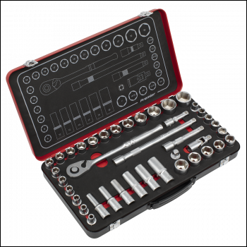 Sealey AK7925 Premier Platinum Metric/Imperial Socket Set 1/2 inch Sq Drive 40pc