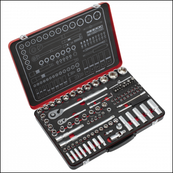 Sealey AK7926 Premier Platinum Socket Set 1/4 inch  & 1/2 inch Sq Drive 108pc