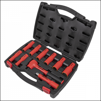 Sealey AK7943 Premier Insulated Socket Set 1/2 inch Sq Drive 10pc - VDE Approved