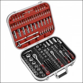 Sealey AK7981 Premier Socket Set 1/4 inch , 3/8 inch  & 1/2 inch Sq Drive 172pc