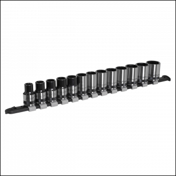 Sealey AK7994 Premier Black Socket Set 1/2 inch Sq Drive 13pc