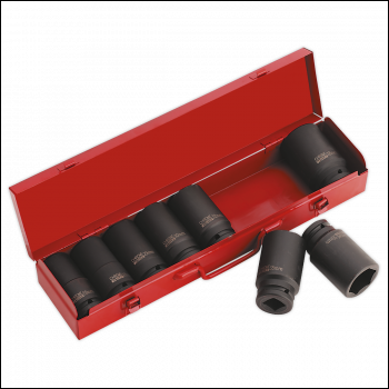 Sealey AK80/9M Premier Deep Impact Socket Set 3/4 inch Sq Drive 8pc