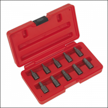Sealey AK8181 Multi-Spline Screw Extractor Set 10pc