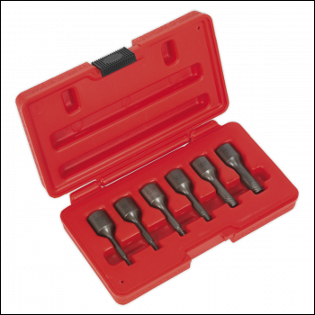 Sealey AK8185 Screw Extractor Set 3/8 inch Sq Drive 6pc