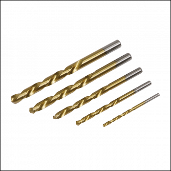 Sealey AK8189 Left-Hand Spiral Drill Bit Set 5pc