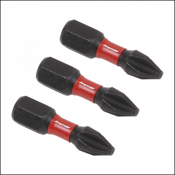 Sealey AK8205 Premier Phillips Impact Power Tool Bits #2 x 25mm 3pc