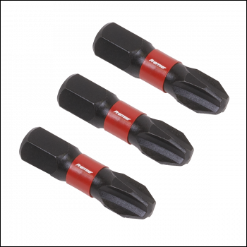 Sealey AK8206 Premier Phillips Impact Power Tool Bits #3 x 25mm 3pc