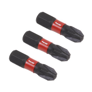 Sealey AK8209 Pozi Impact Power Tool Bits #3 x 25mm 3pc