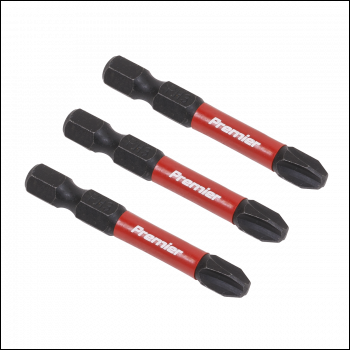 Sealey AK8231 Premier Phillips Impact Power Tool Bits #3 x 50mm 3pc