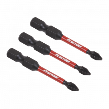 Sealey AK8232 Premier Pozi Impact Power Tool Bits #1 x 50mm 3pc