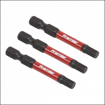 Sealey AK8238 Premier Hex Impact Power Tool Bits 5 x 50mm 3pc