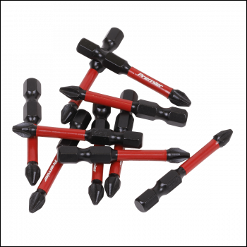 Sealey AK8274 Premier Phillips Impact Power Tool Bits #2 x 50mm 10pc