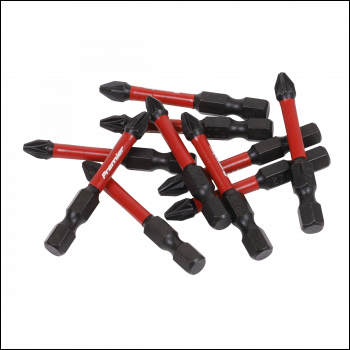 Sealey AK8275 Premier Pozi Impact Power Tool Bits #2 x 50mm 10pc
