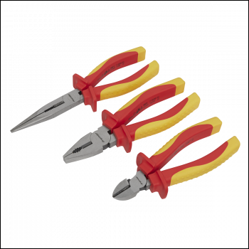 Sealey AK83452 Premier Pliers Set 3pc - VDE Approved