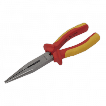 Sealey AK83457 Premier Long Nose Pliers 200mm - VDE Approved