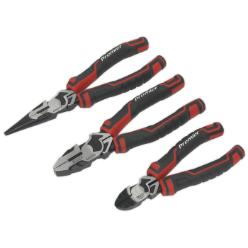 Sealey AK8376 Premier High Leverage Plier Set 3pc