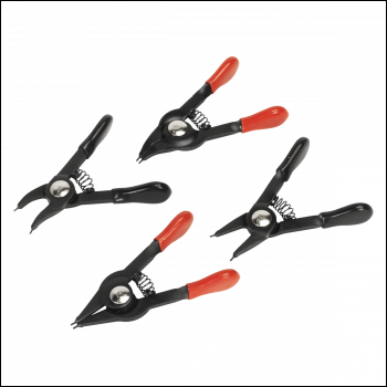 Sealey AK8449 Premier Mini Circlip Pliers Set 4pc