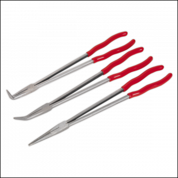 Sealey AK8576 Premier Extra-Long Needle Nose Pliers Set 400mm 3pc