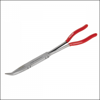 Sealey AK8592 Premier Needle Nose Pliers 45° Long Reach Double Joint Pliers 335mm