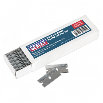 Sealey AK867B100 Razor Scraper Blade - Pack of 100