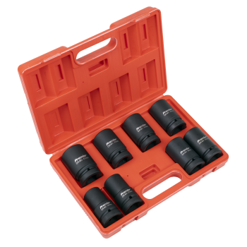 Sealey AK888M Premier Deep Impact Socket Set 1 inch Sq Drive 8pc
