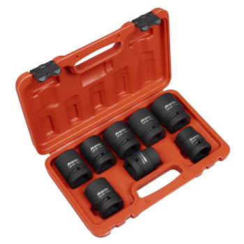 Sealey AK889M Premier Impact Socket Set 1 inch Sq Drive 8pc
