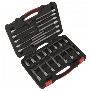 Sealey AK89002 Premier Platinum Spline Socket Bit Set 3/8 inch Sq Drive 26pc
