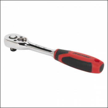 Sealey AK8946 Premier Pear-Head Ratchet Wrench with Flip Reverse 1/4 inch Sq Drive